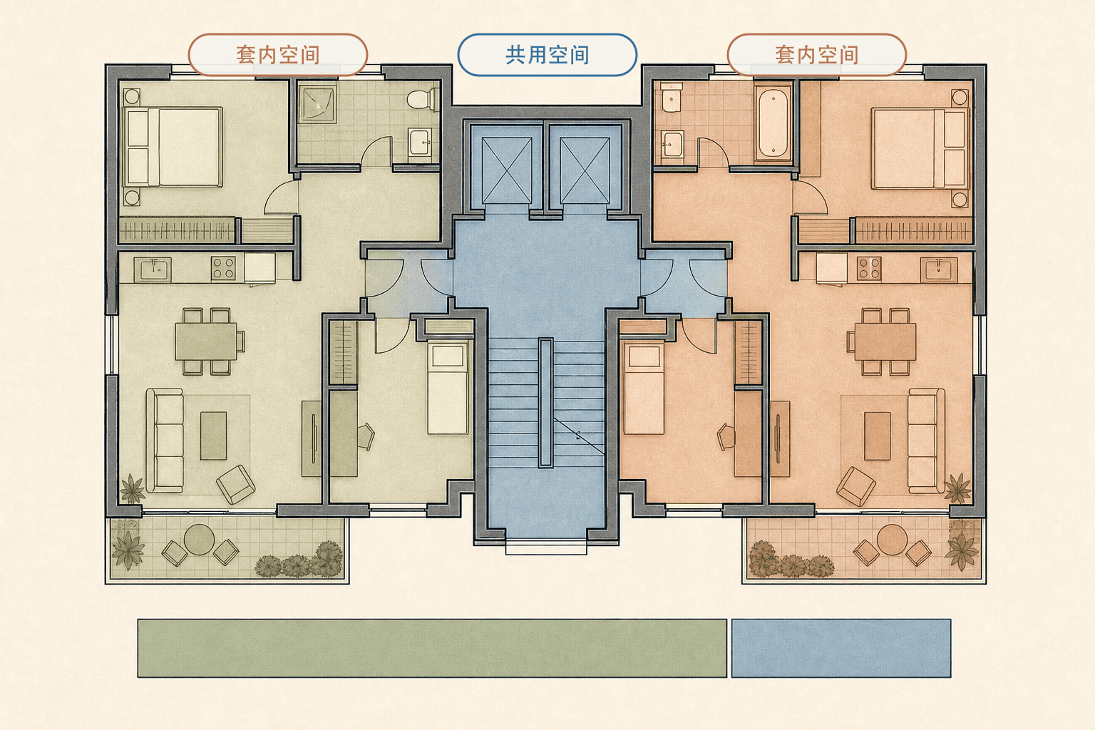 面积构成示意图